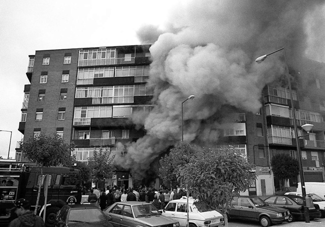 Incendio en la Discoteca 77 el 6 de octubre de 1996.