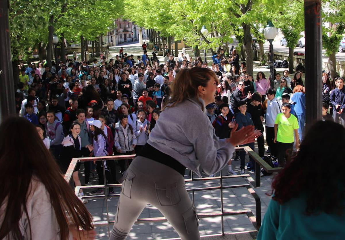 Master class de baile en los paseos de San Francisco.