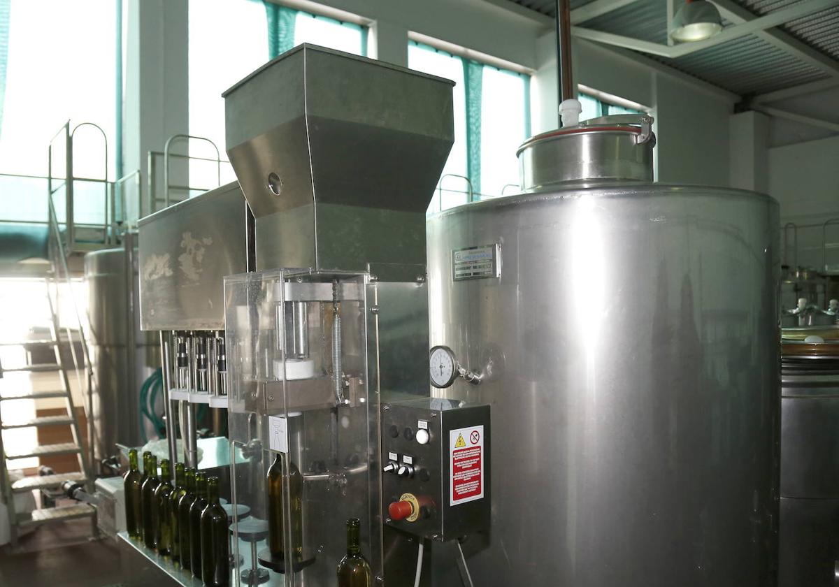 Bodega y laboratorios de la Escuela de Enología del campus de Palencia.