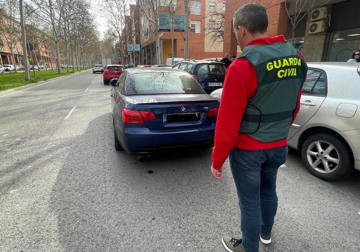 Detención del hombre en Carabanchel por parte de la Guardia Civil de Segovia.