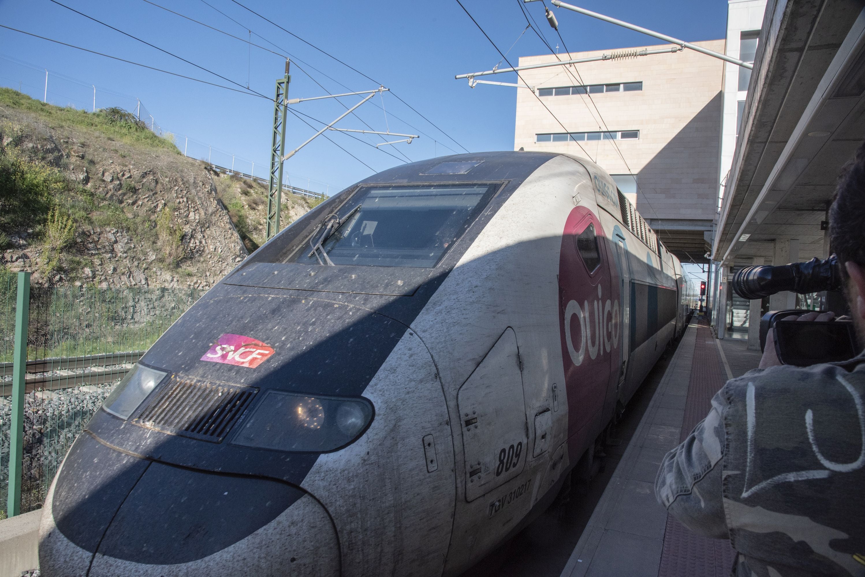 El primer trayecto de Ouigo en Segovia, en imágenes