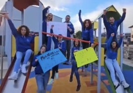 Captura del vídeo enviado por Palazuelos de Eresma para participar en el Grand Prix.