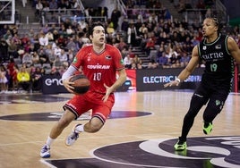 Germán Martínez, en un partido con el Covirán Granada esta temporada.