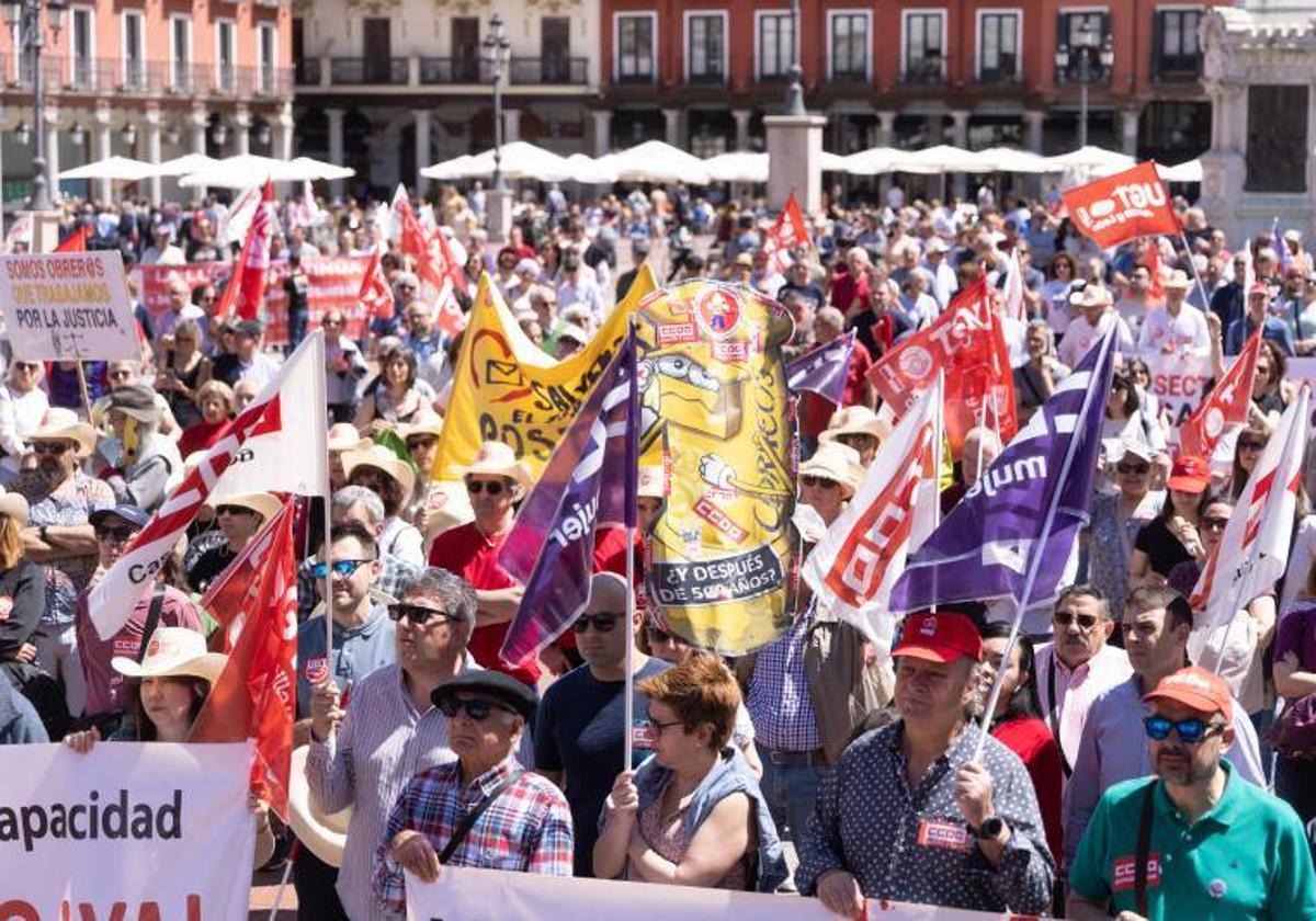 Manifestación del 1 de Mayo del año pasado en Valladolid.