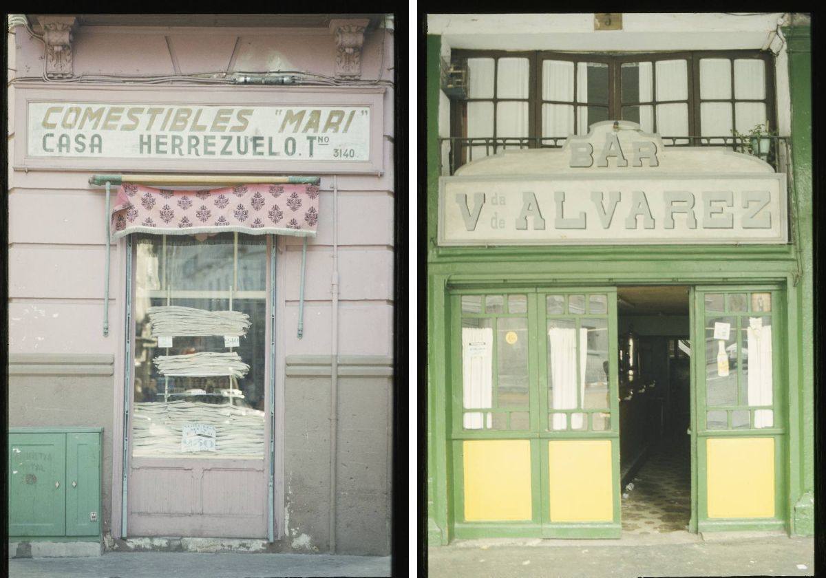 Tienda de Comestibles Mari y bar de V. Álvarez.