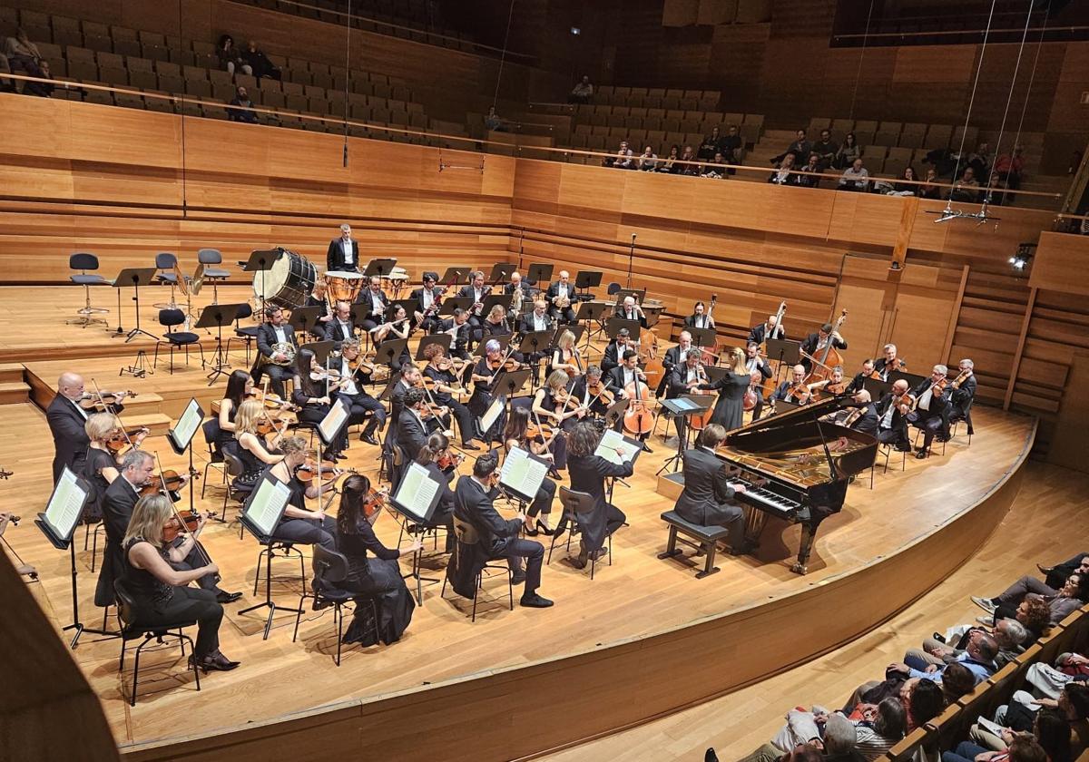 Un momento del concierto extraordinario en el 40 aniversario de los Premios de Castilla y León..