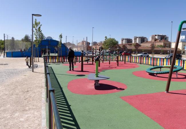 El nuevo parque del corredor verde del barrio de los cuarteles.