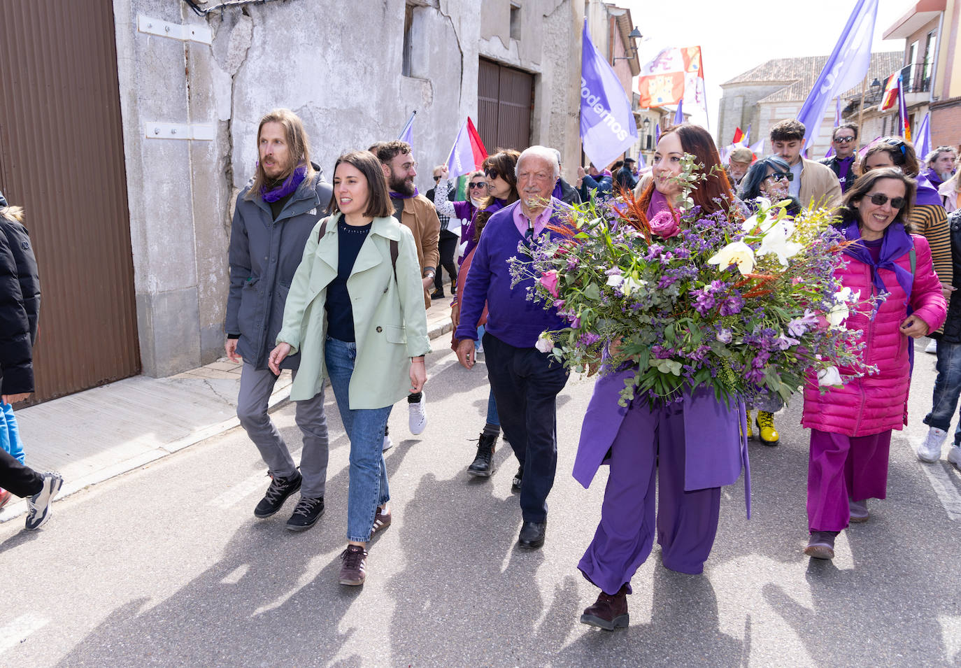 En el centro, Irene Montero, exministra de Igualdad.