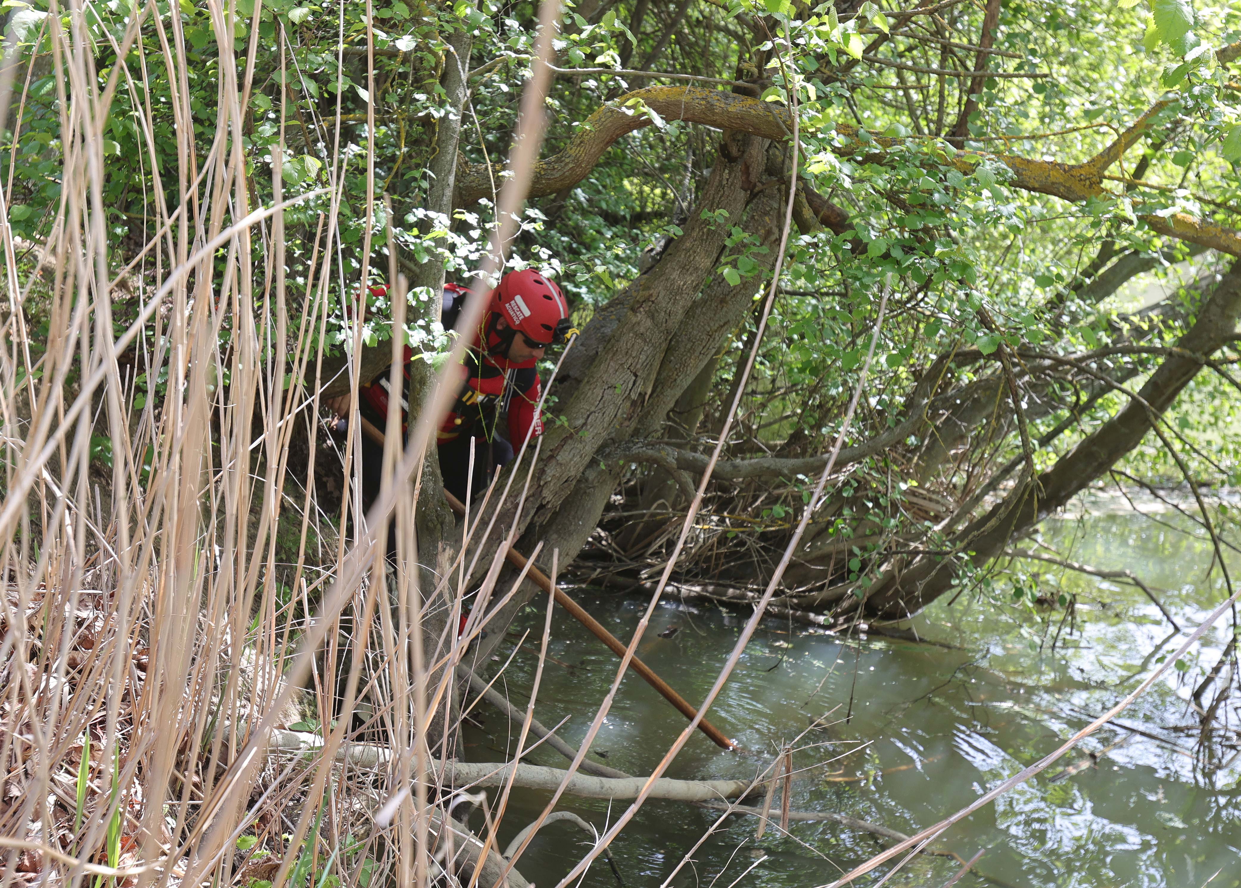 Bomberos buscan a un anciano en las inmediaciones del río Carrión