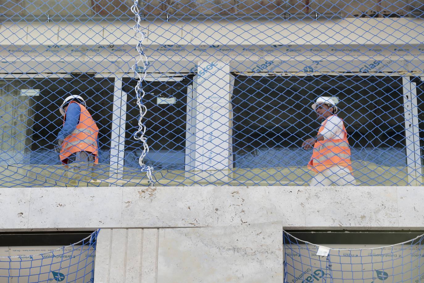 Obras en el antiguo edificio de El Corte Inglés de Valladolid