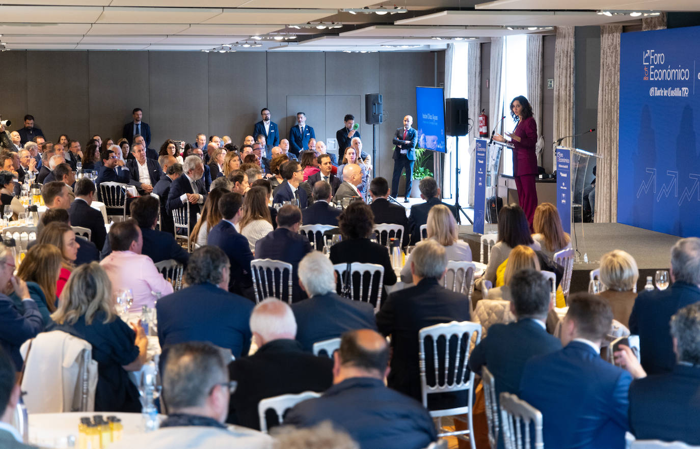 Isabel Díaz Ayuso, en el Foro Económico de El Norte de Castilla