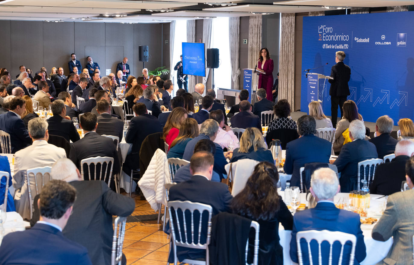 Isabel Díaz Ayuso, en el Foro Económico de El Norte de Castilla