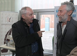 Vierci conversa con Tente Lagunilla, el miércoles en Lecrac.