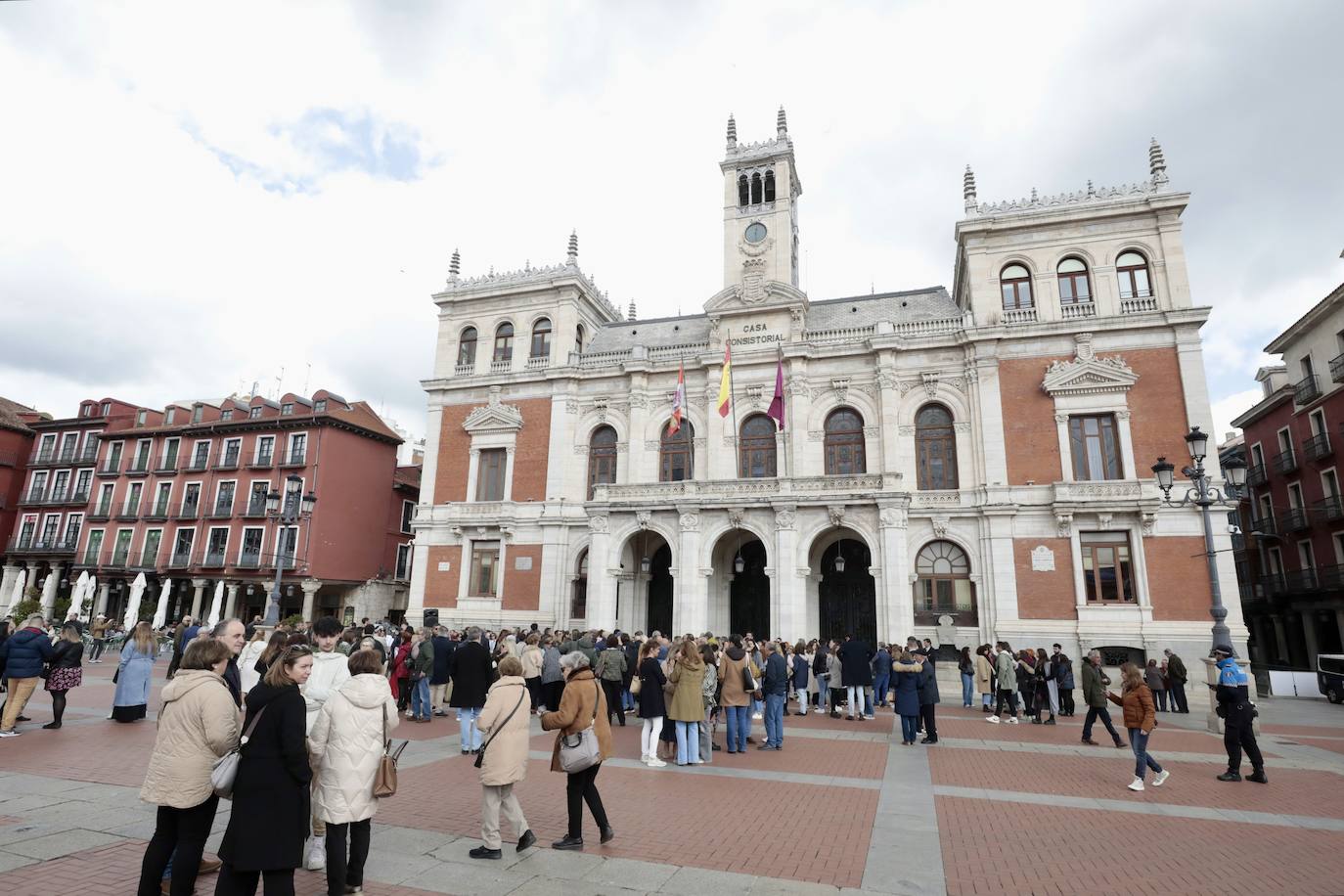 El homenaje a Sergio Delgado en la Plaza Mayor, en imágenes