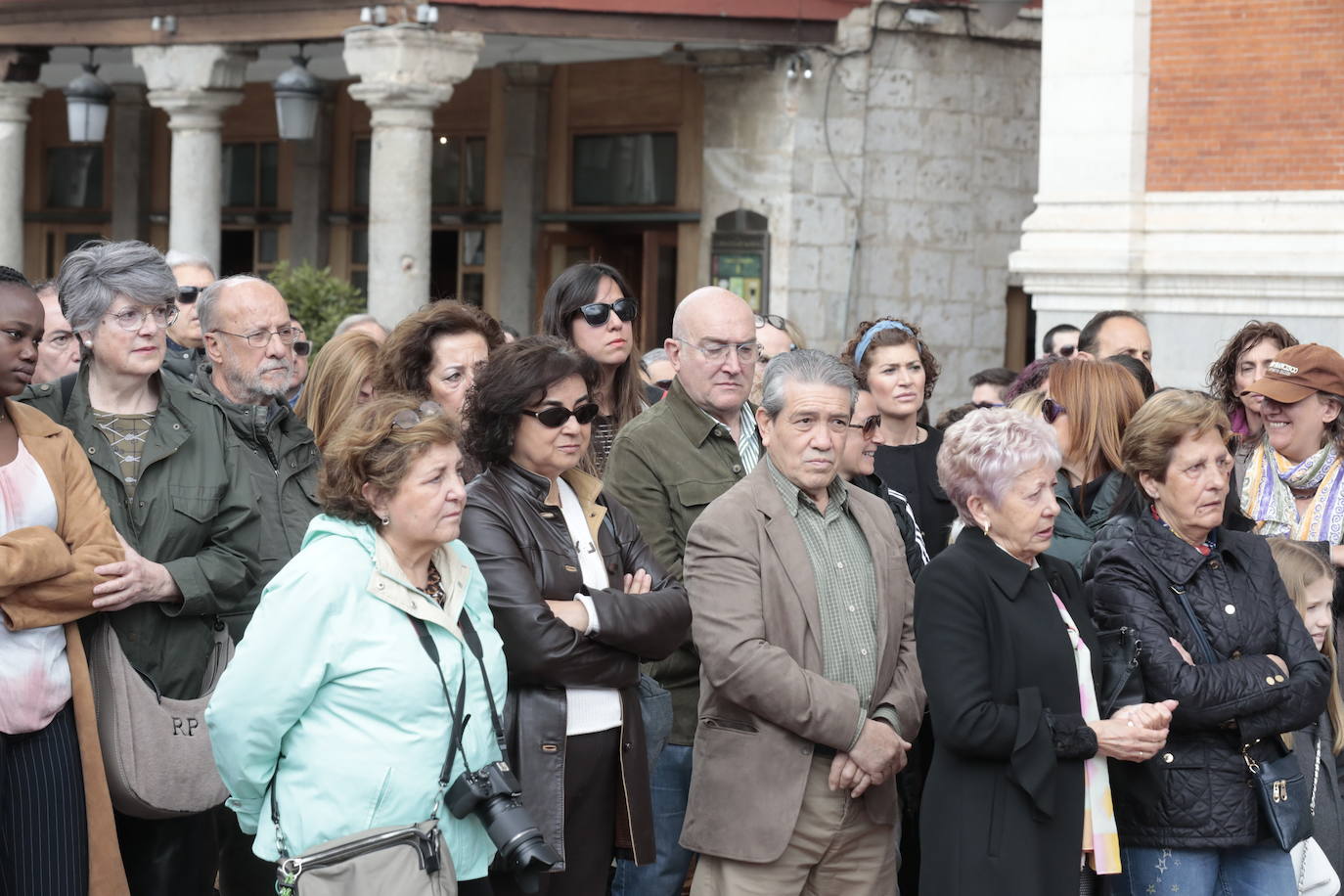 El homenaje a Sergio Delgado en la Plaza Mayor, en imágenes