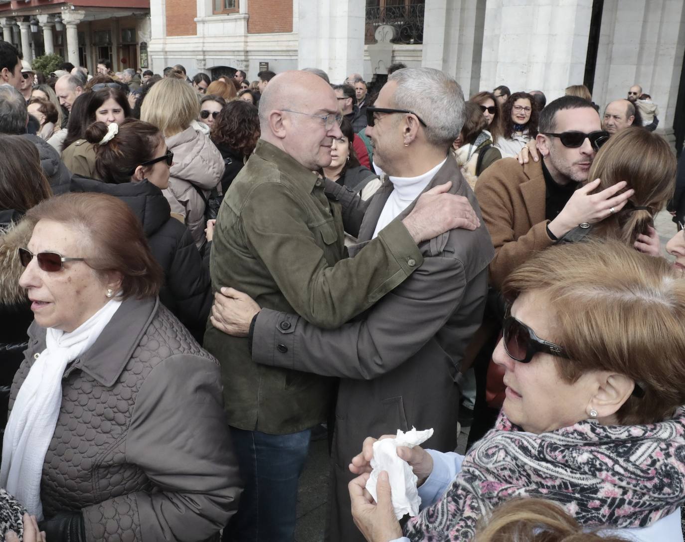 El homenaje a Sergio Delgado en la Plaza Mayor, en imágenes