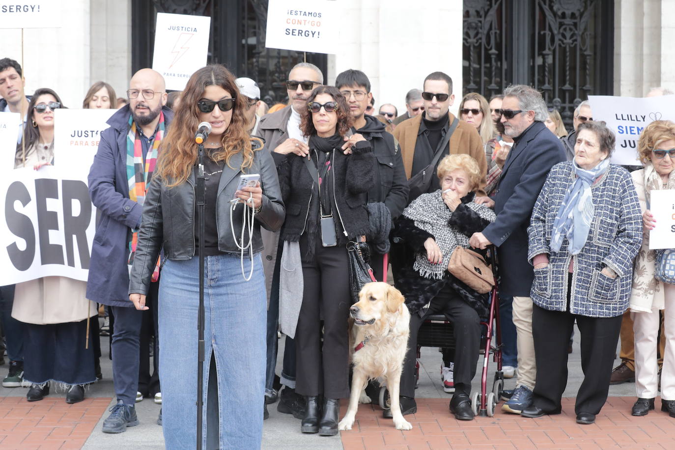 El homenaje a Sergio Delgado en la Plaza Mayor, en imágenes