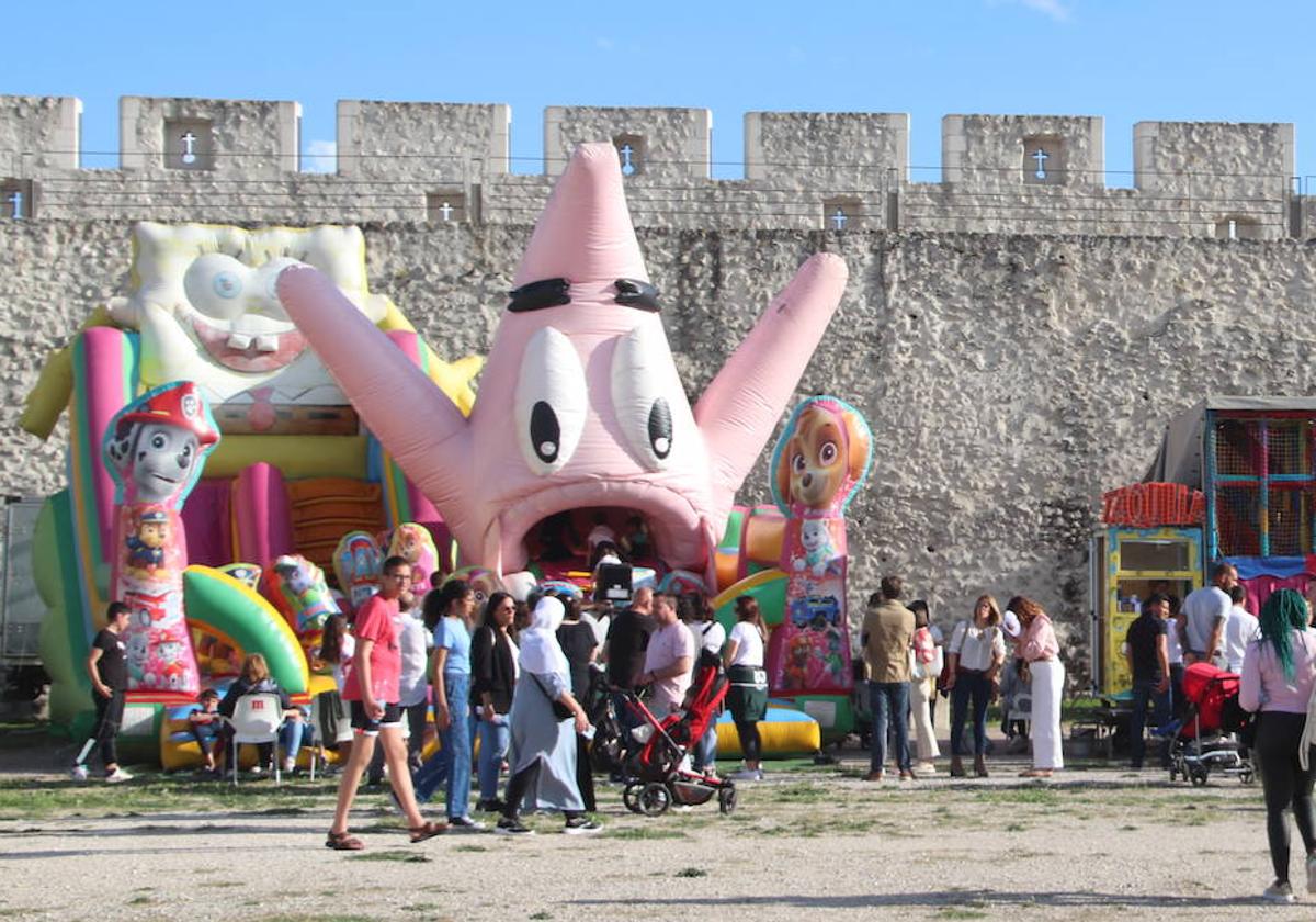 Actividad infantil en la pasada edición de la Feria de Cuéllar.