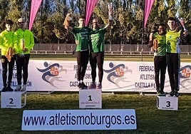 Podio masculino en el Autonómico celebrado en Burgos.