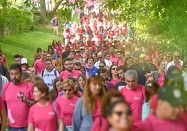 Participantes en la Marcha Asprona de Valladolid, el año pasado.