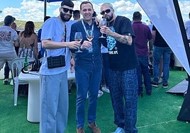 El presidente de la Diputación, Conrado Íscar, en la zona de los Alimentos de Valladolid del GP de Jerez.