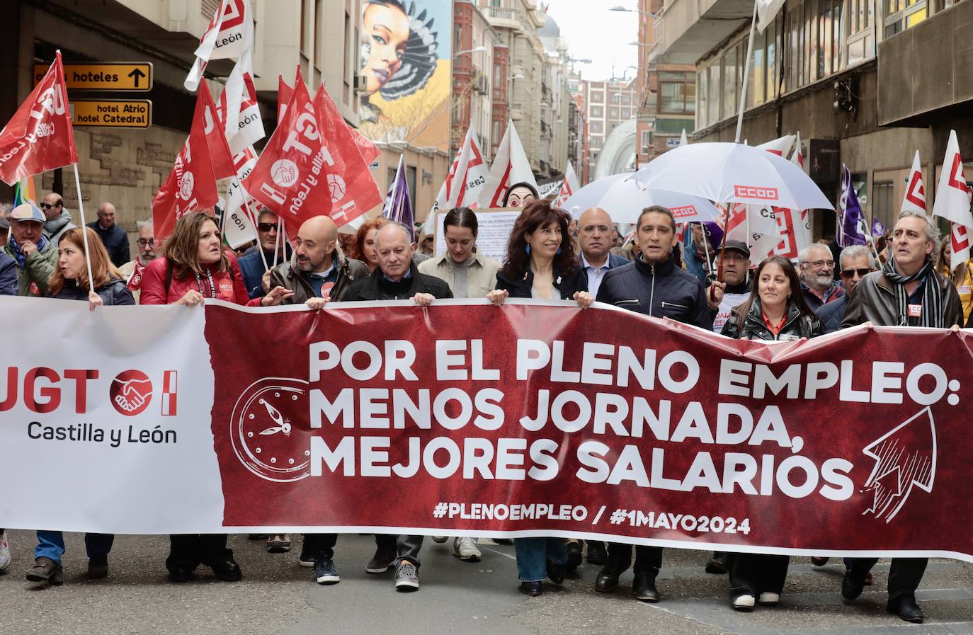 La celebración del Primero de Mayo en Valladolid, en imágenes