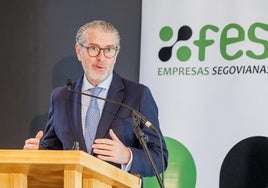 Andrés Ortega, presidente de la Federación Empresarial Segoviana.