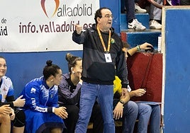 Miguel Ángel Peñas, durante un partido esta temporada.