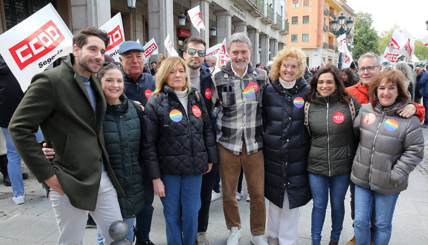 Fotografías de la manifestación del 1 de mayo en Segovia