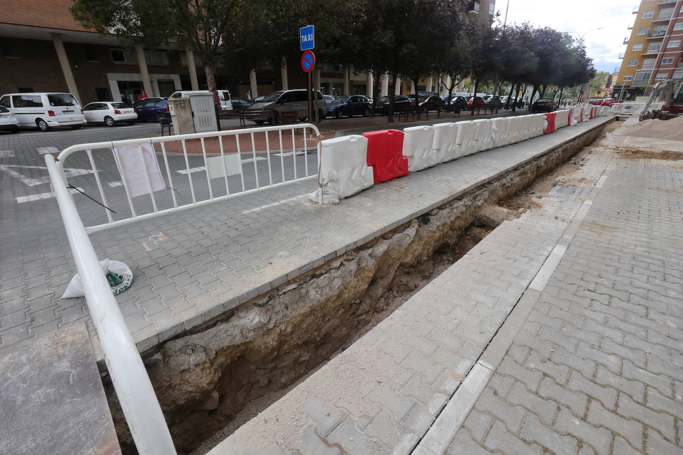 Así avanzan las obras de la red de calor en Palencia