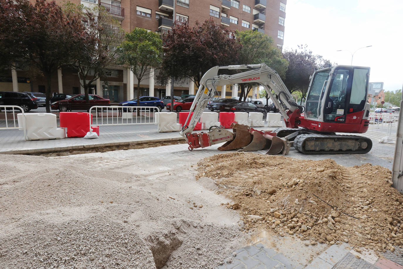 Así avanzan las obras de la red de calor en Palencia