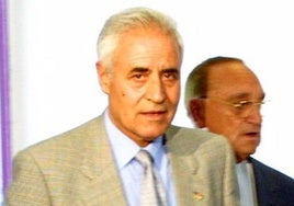 Deliciano Rueda, en una imagen de archivo en una asamblea extraordinaria del club, en julio de 2001.