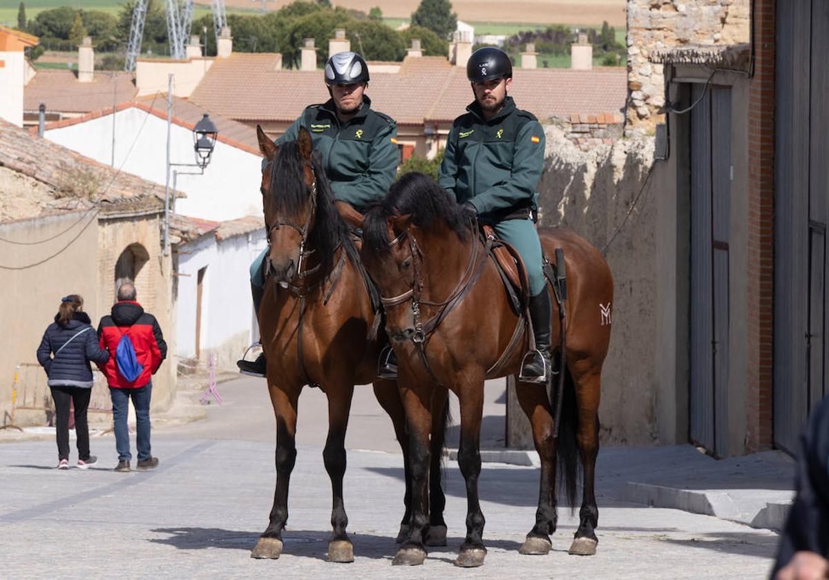 Despliegue de la Guardia Civil en Villalar durante la pasada festividad de Castilla y León