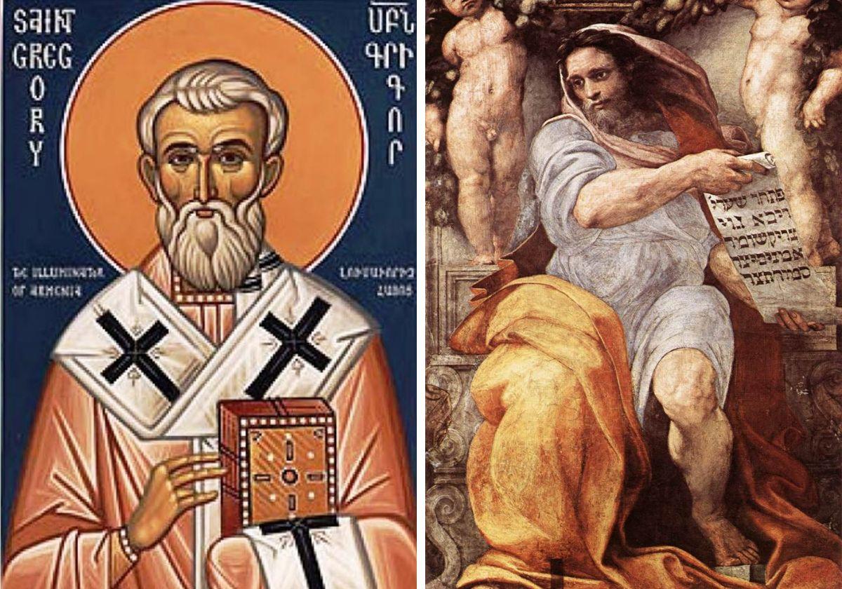 San Gregorio Ostiense y San Isaías Profeta.