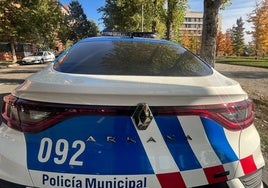 Un vehículo de la Policía Local de Valladolid.