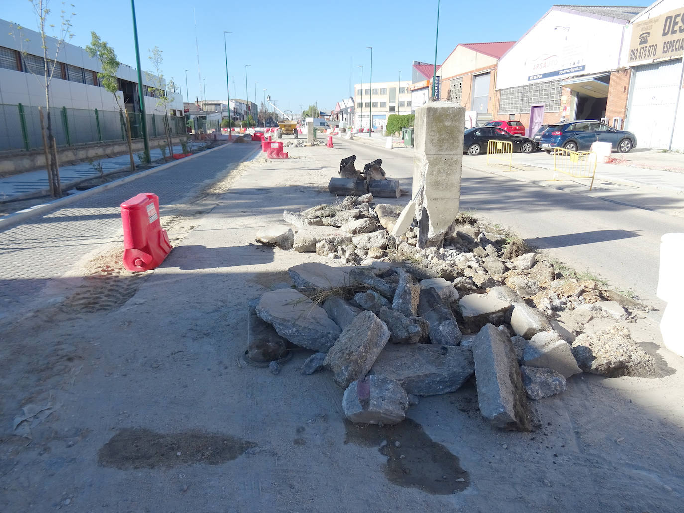 Las imágenes de las obras de la avenida de El Norte de Castilla