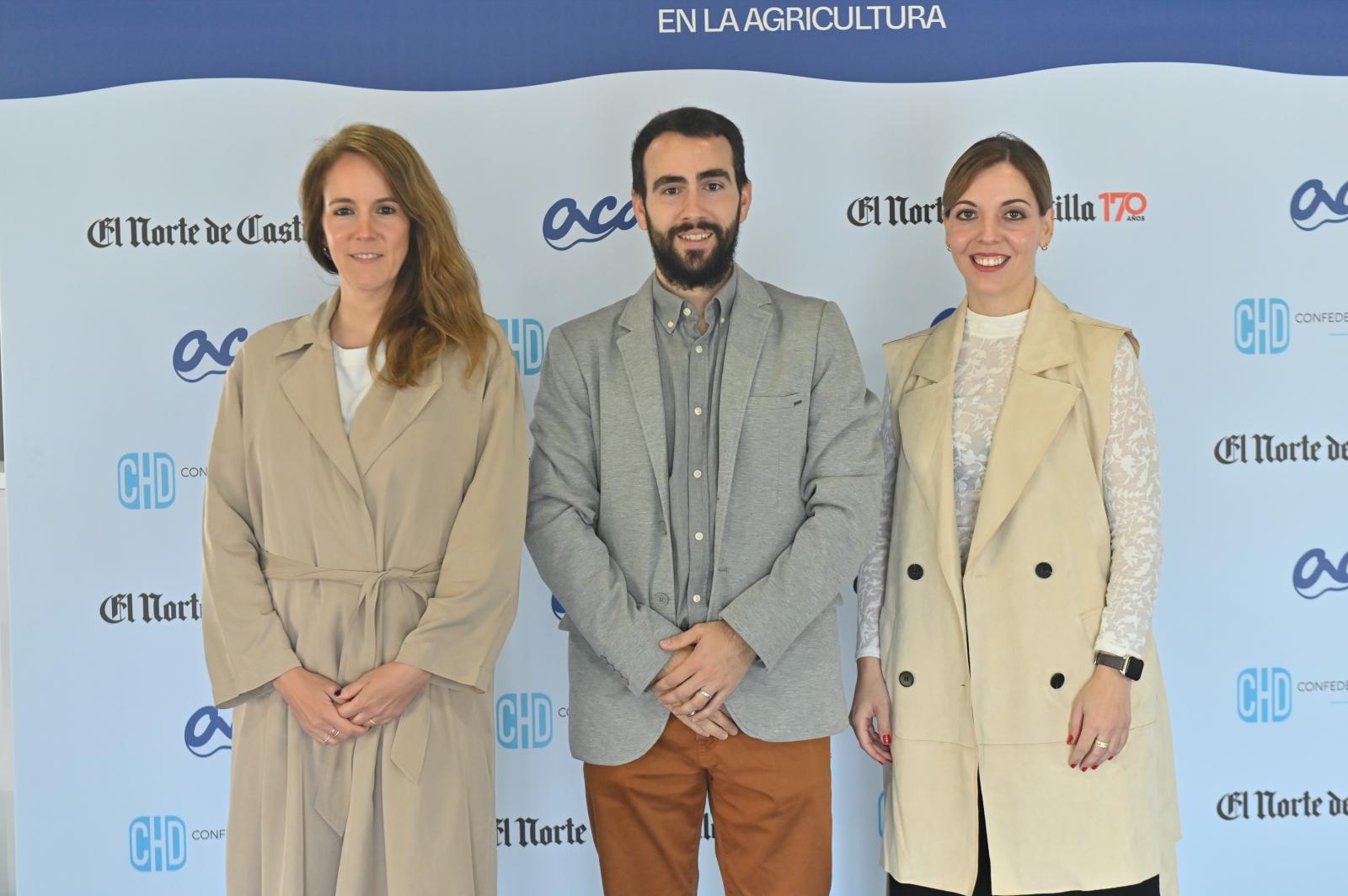 María Valverde, Javier Beltrán y Raquel Martínez.