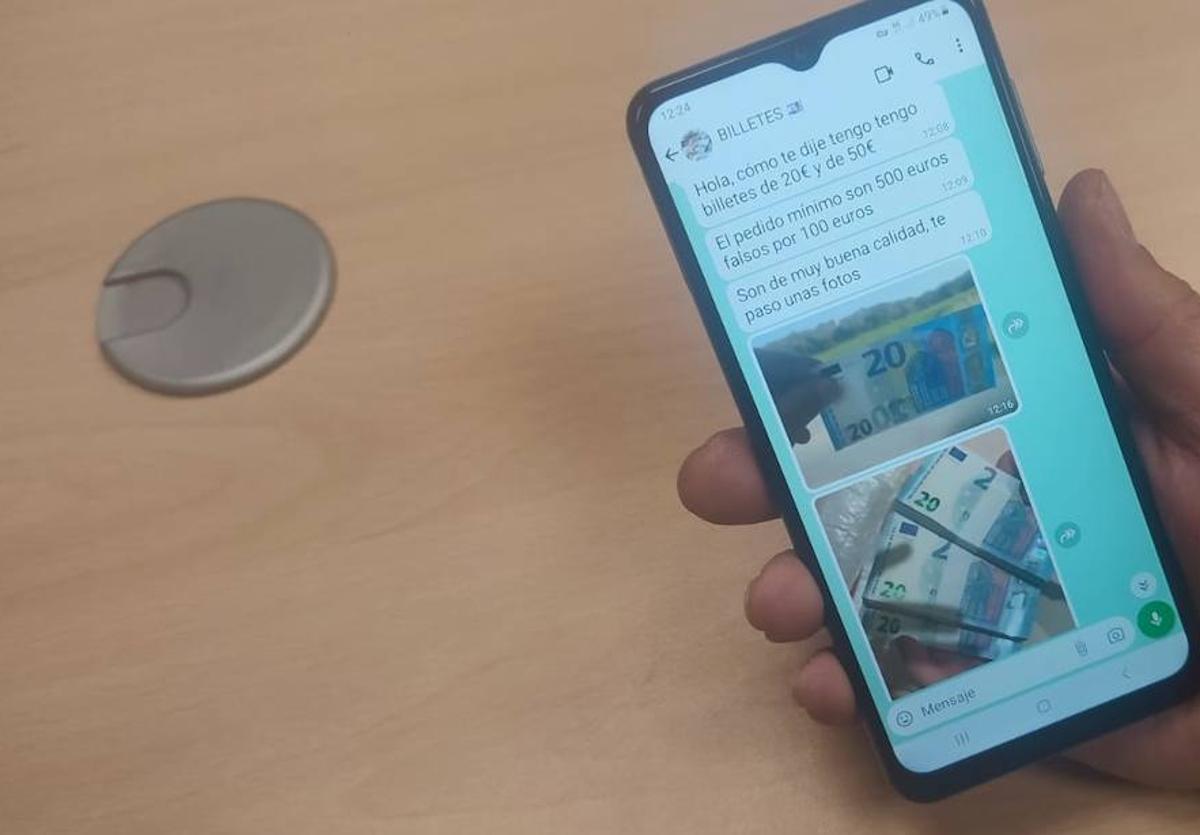 Ofrecía por 'whatsapp' billetes falsos de 20 y 50 euros de «muy buena calidad»