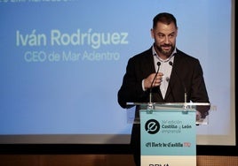 Iván Rodríguez, en su intervención de agradecimiento por el premio.