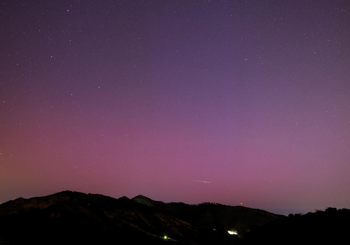 La aurora boreal, vista desde Gran Canaria.