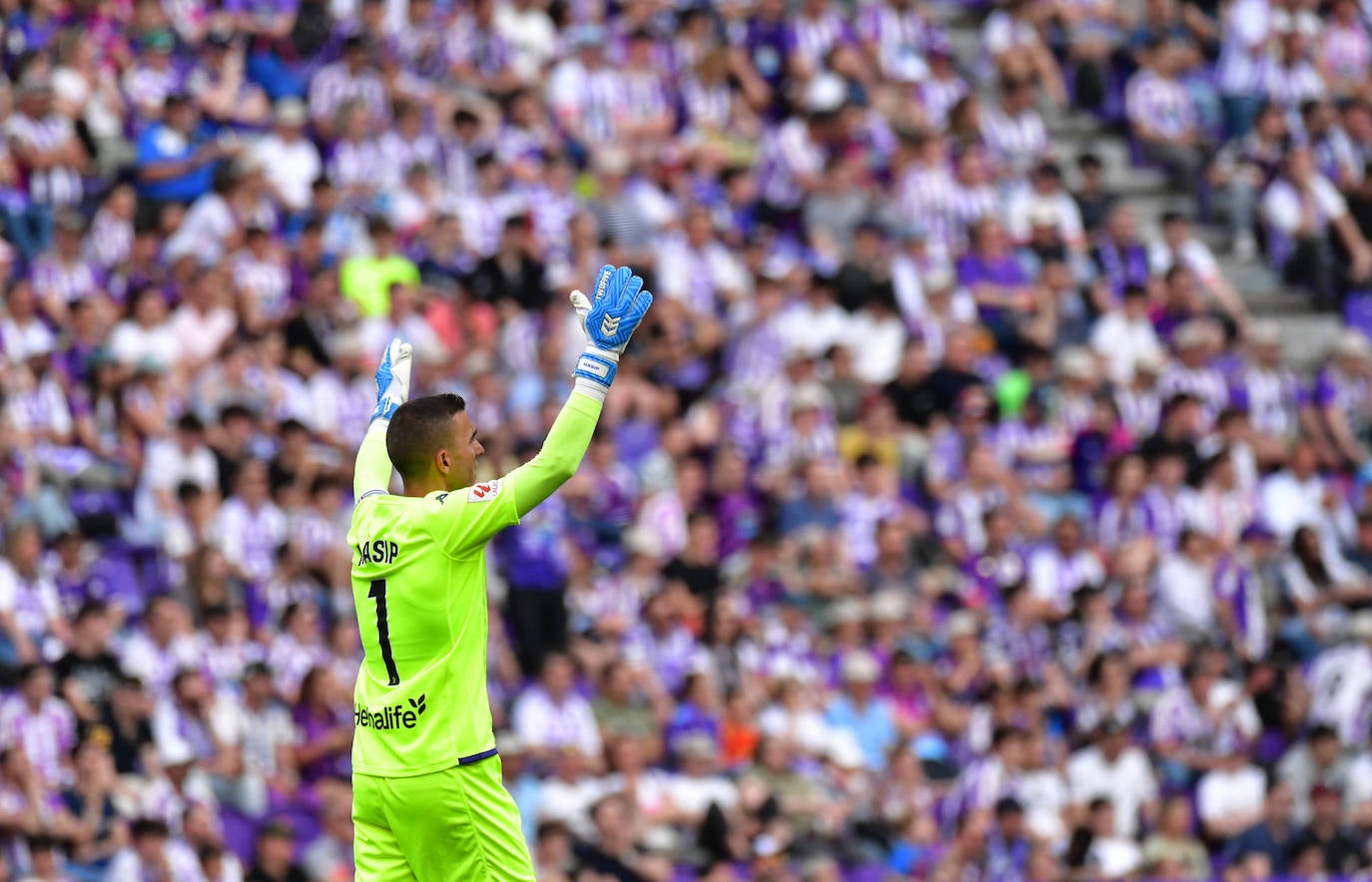 Las imágenes del partido entre el Real Valladolid y el Espanyol