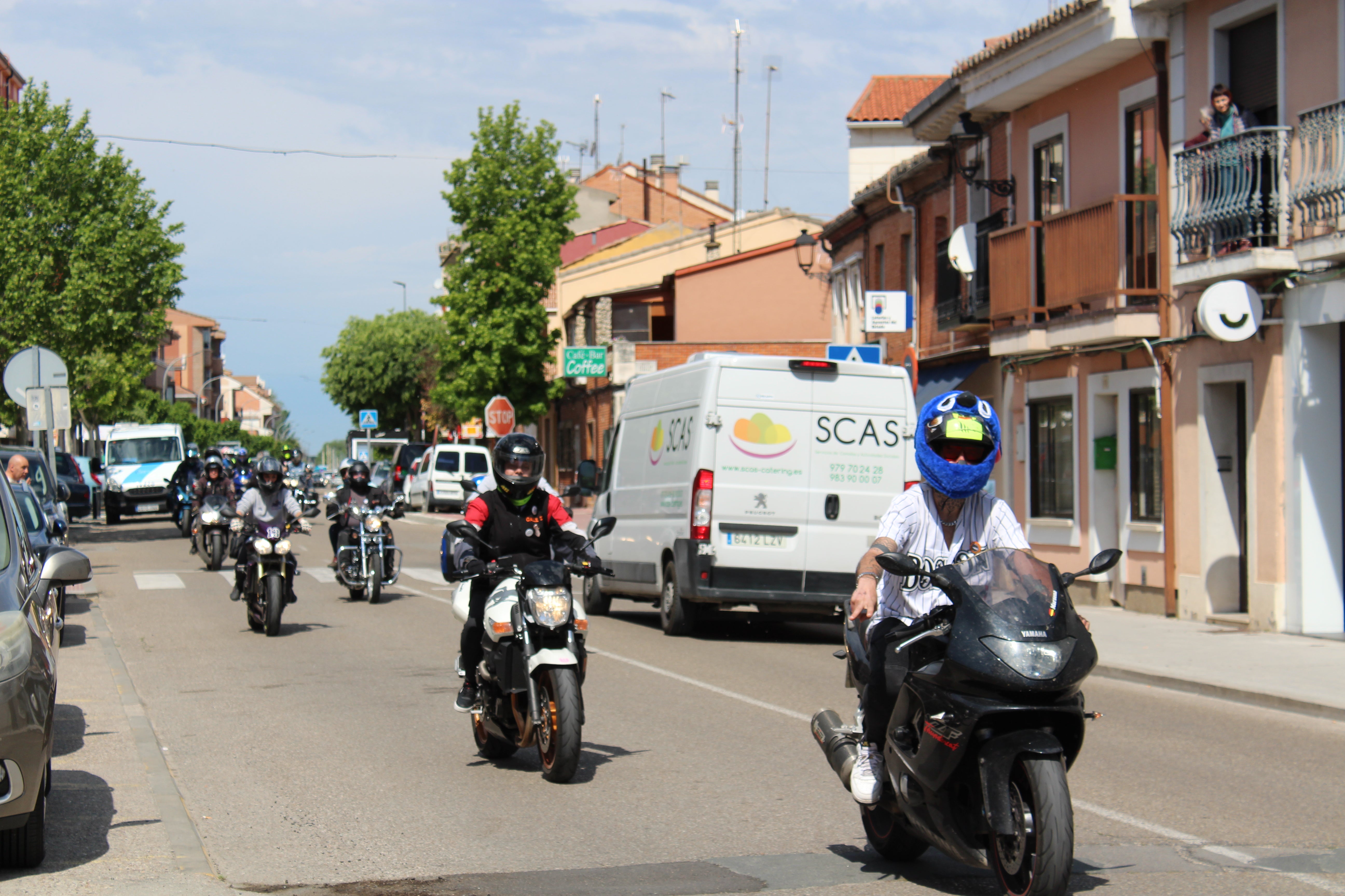 Participantes de la concentración motera de Tudela de Duero