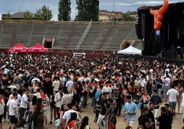 Asistentes al evento que reúne a decenas de jóvenes en la ciudad de Segovia.