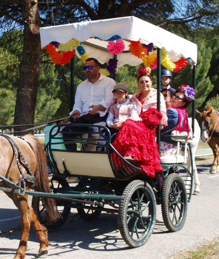 Imagen secundaria 2 - Asistentes a la romería flamenca de Pedrajas.