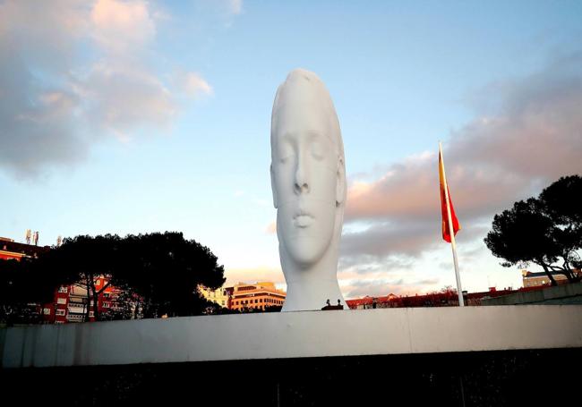 'Julia', en la Plaza de Colón de Madrid.