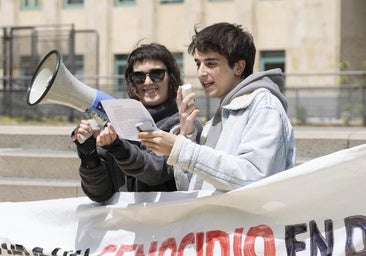 Los estudiantes de la Universidad de Valladolid no descartan secundar las acampadas de apoyo a Palestina