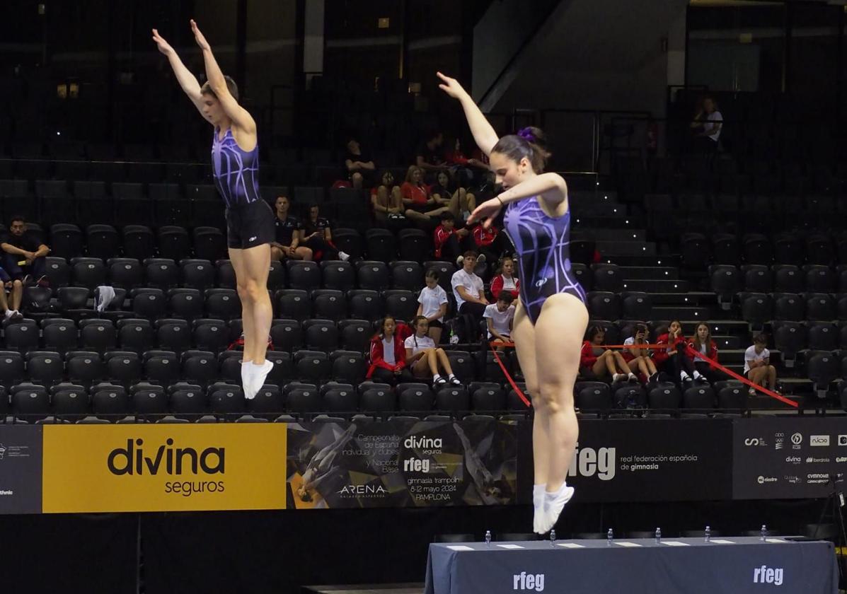 El Gimnasia Acrobática Valladolid brilla en el Campeonato de España de Trampolín