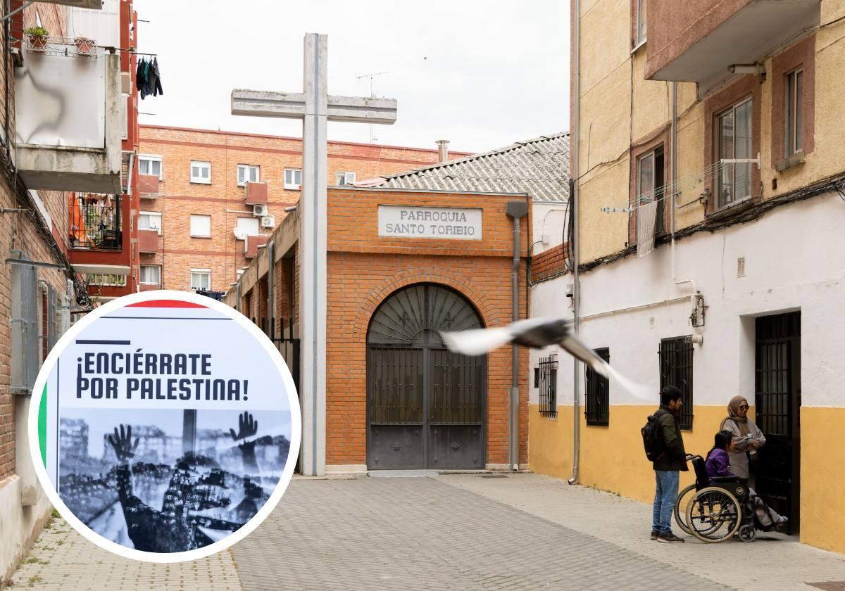 Parroquia de Santo Toribio, que albergará el encierro este fin de semana, en la calle Hornija.