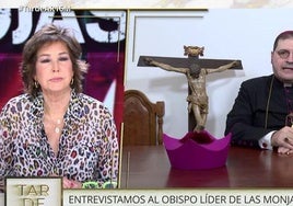 Las 'obispo' excomulgado Rojas en el programa de Ana Rosa.