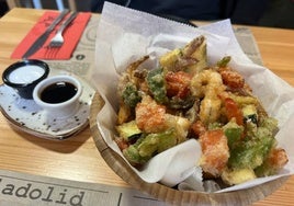 Tempura de verduras en el restaurante 'Pide por esa boquita'